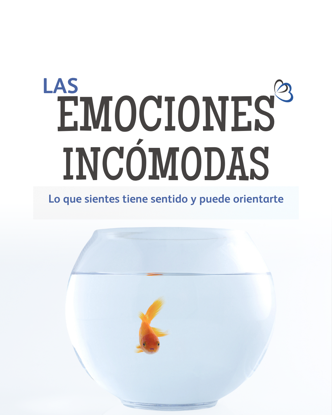 Pez como metáfora visual de las emociones incómodas y la gestión emocional
